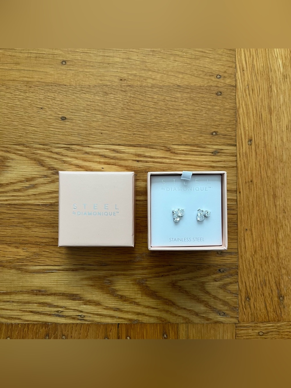 Steel by Diamonique Stud Earrings